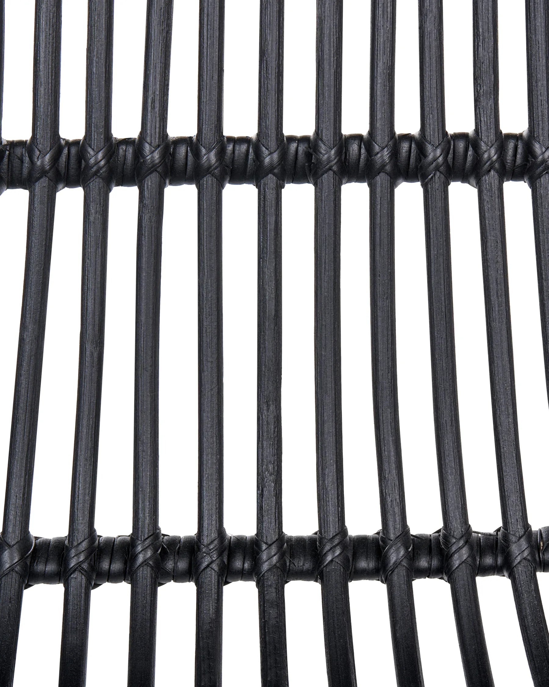 Set of 2 Bar Chairs TERRELL Rattan Black