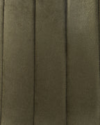 Set of 4 Dining Chairs KALISPELL Velvet Olive Green