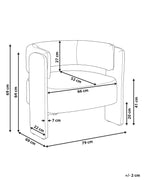 Armchair MAGGEBY Fabric Beige
