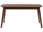 Extending Dining Table MADOX Dark Walnut 120/150 cm 75 cm