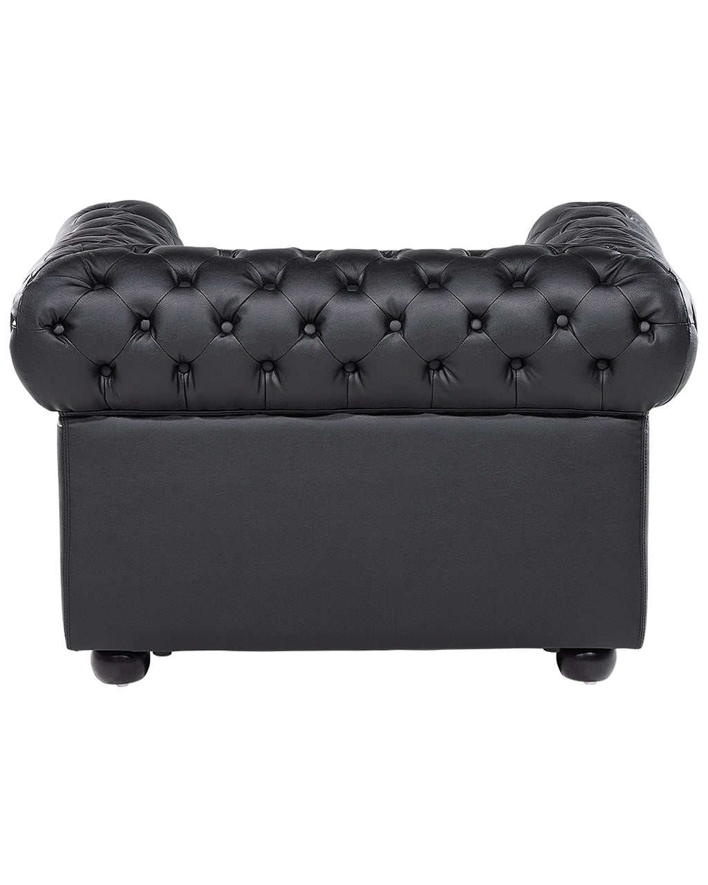 Armchair CHESTERFIELD Leather Black