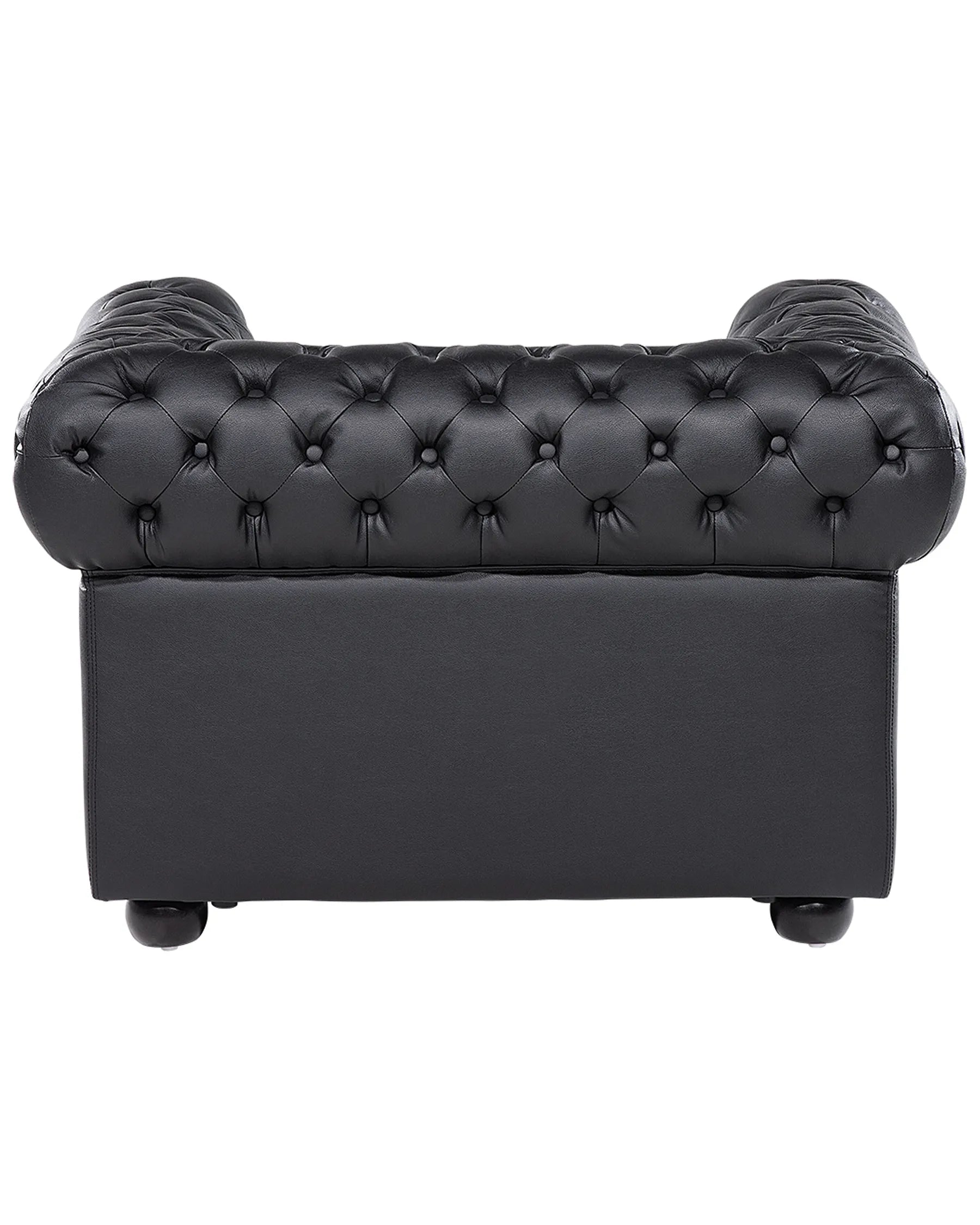 Armchair CHESTERFIELD Leather Black