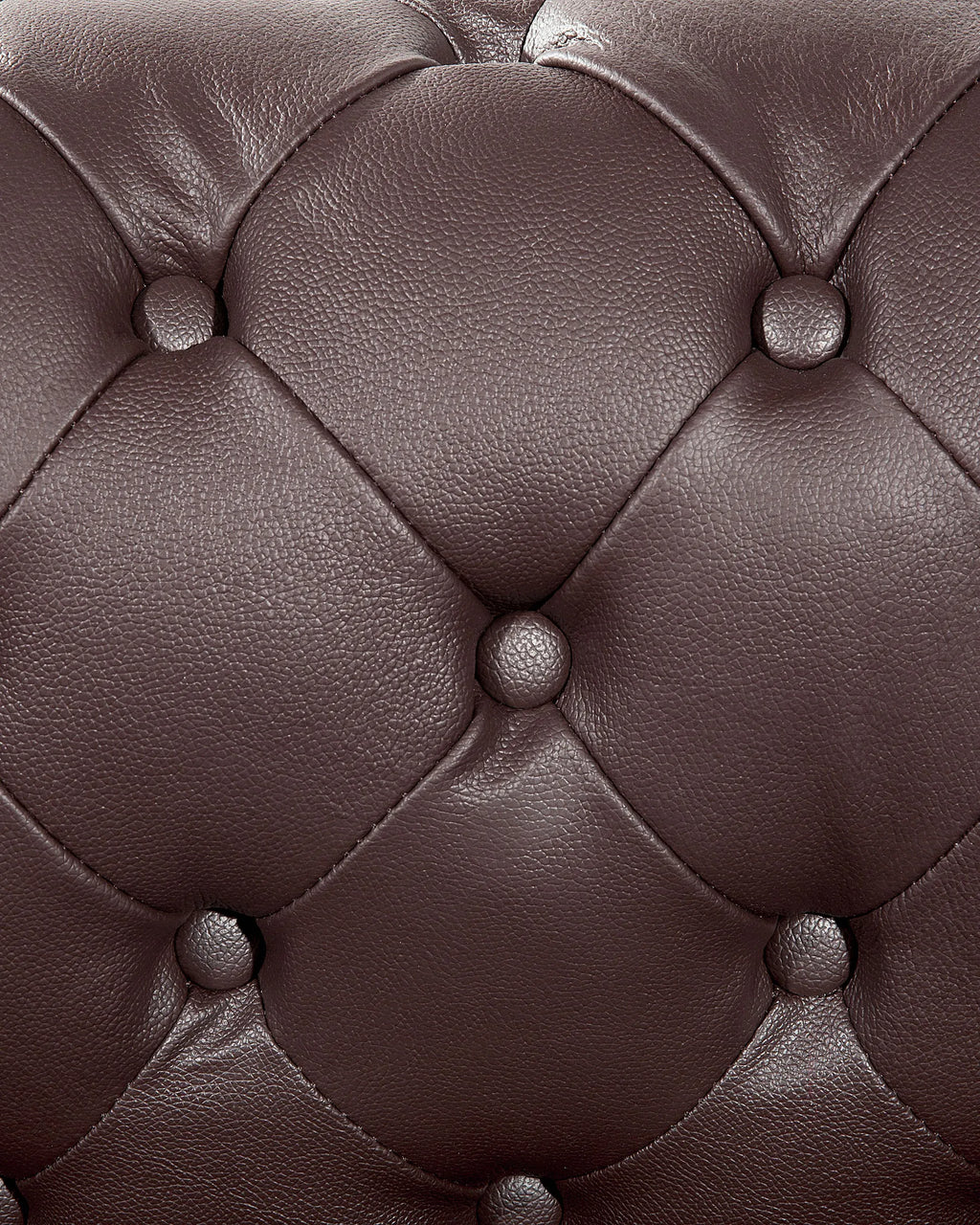 Armchair CHESTERFIELD Leather Brown