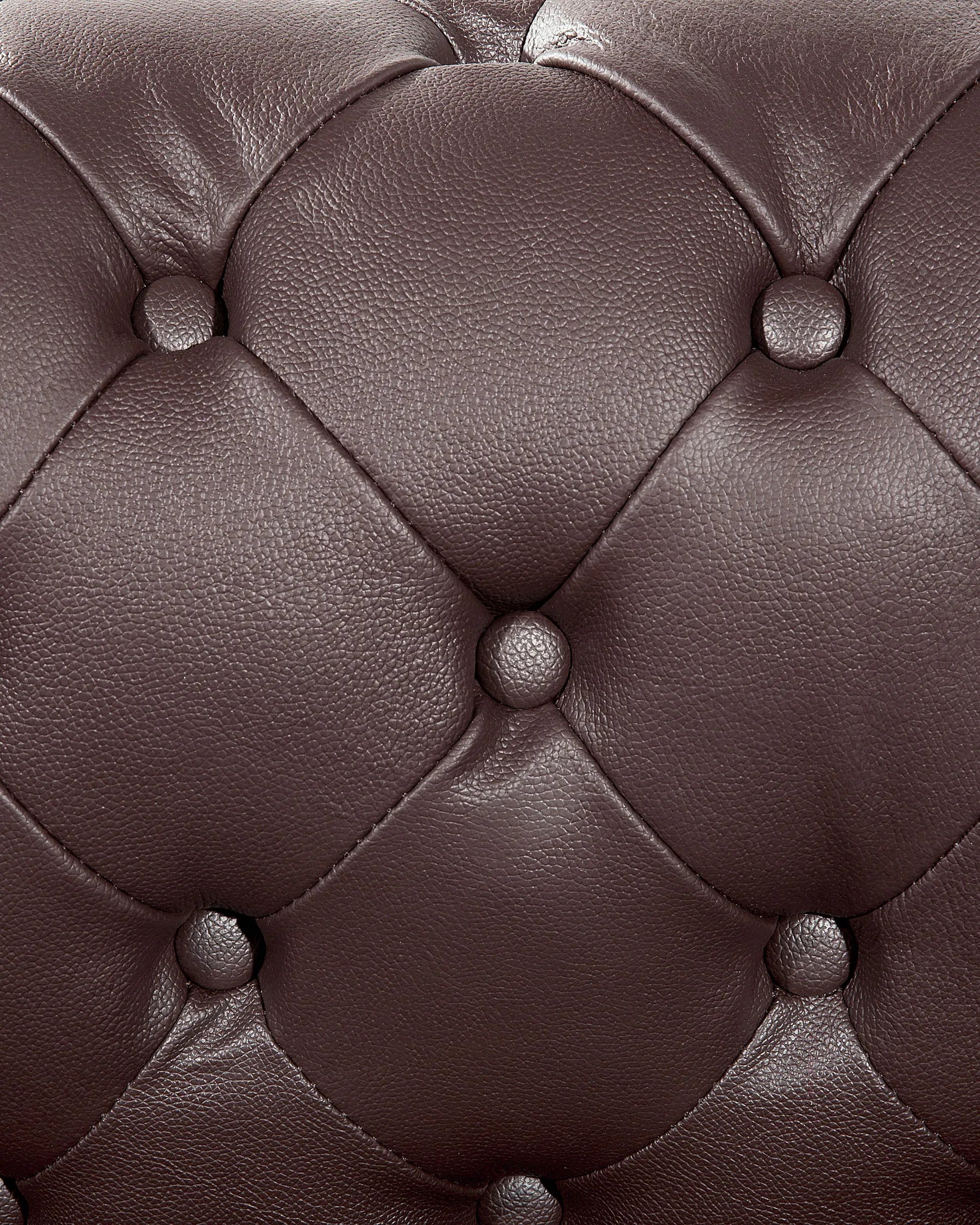 Armchair CHESTERFIELD Leather Brown