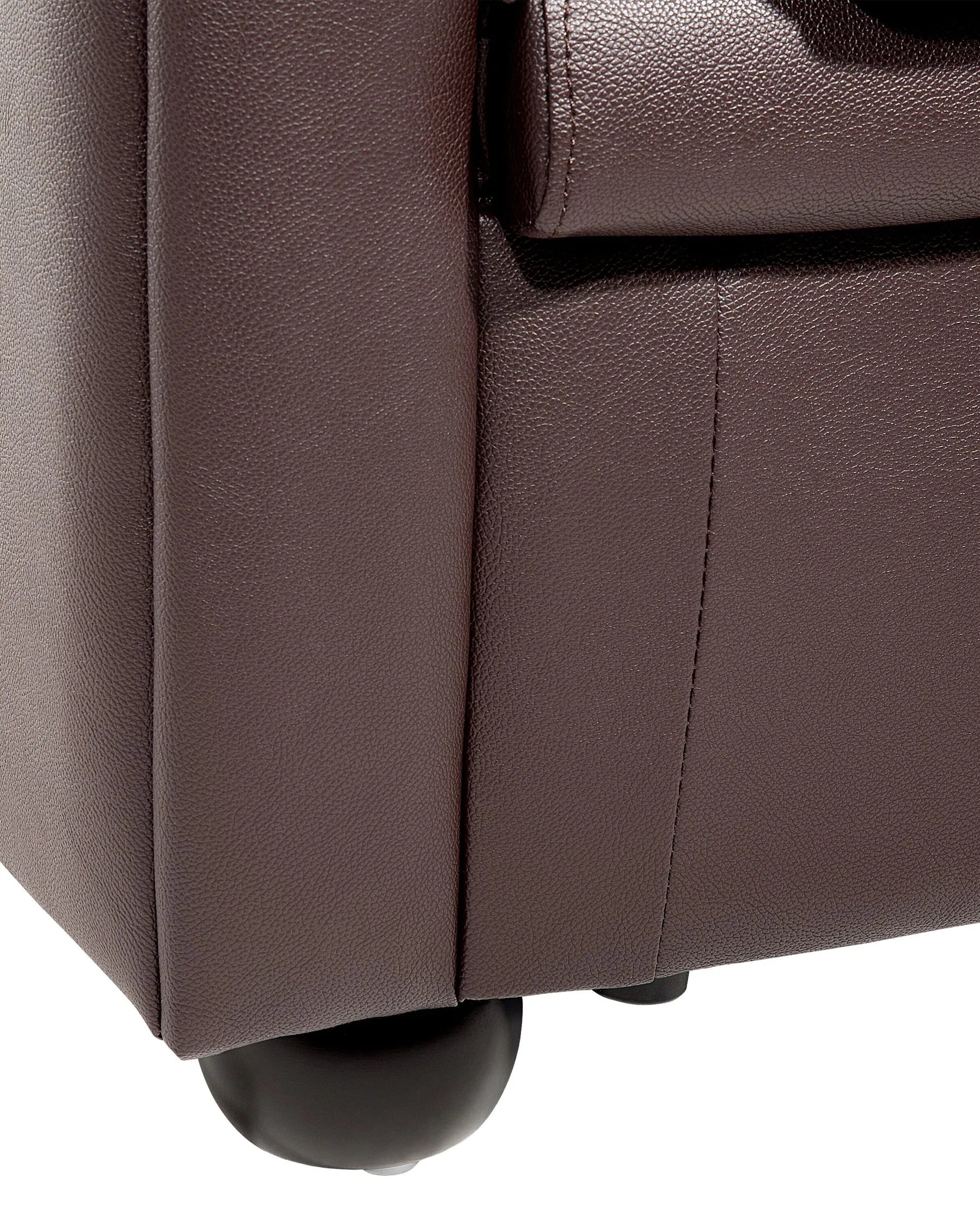Armchair CHESTERFIELD Leather Brown