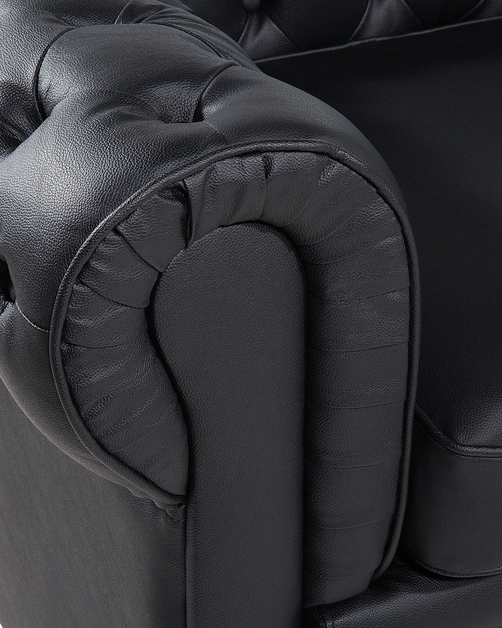Armchair CHESTERFIELD Leather Black