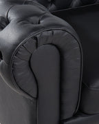 Armchair CHESTERFIELD Leather Black