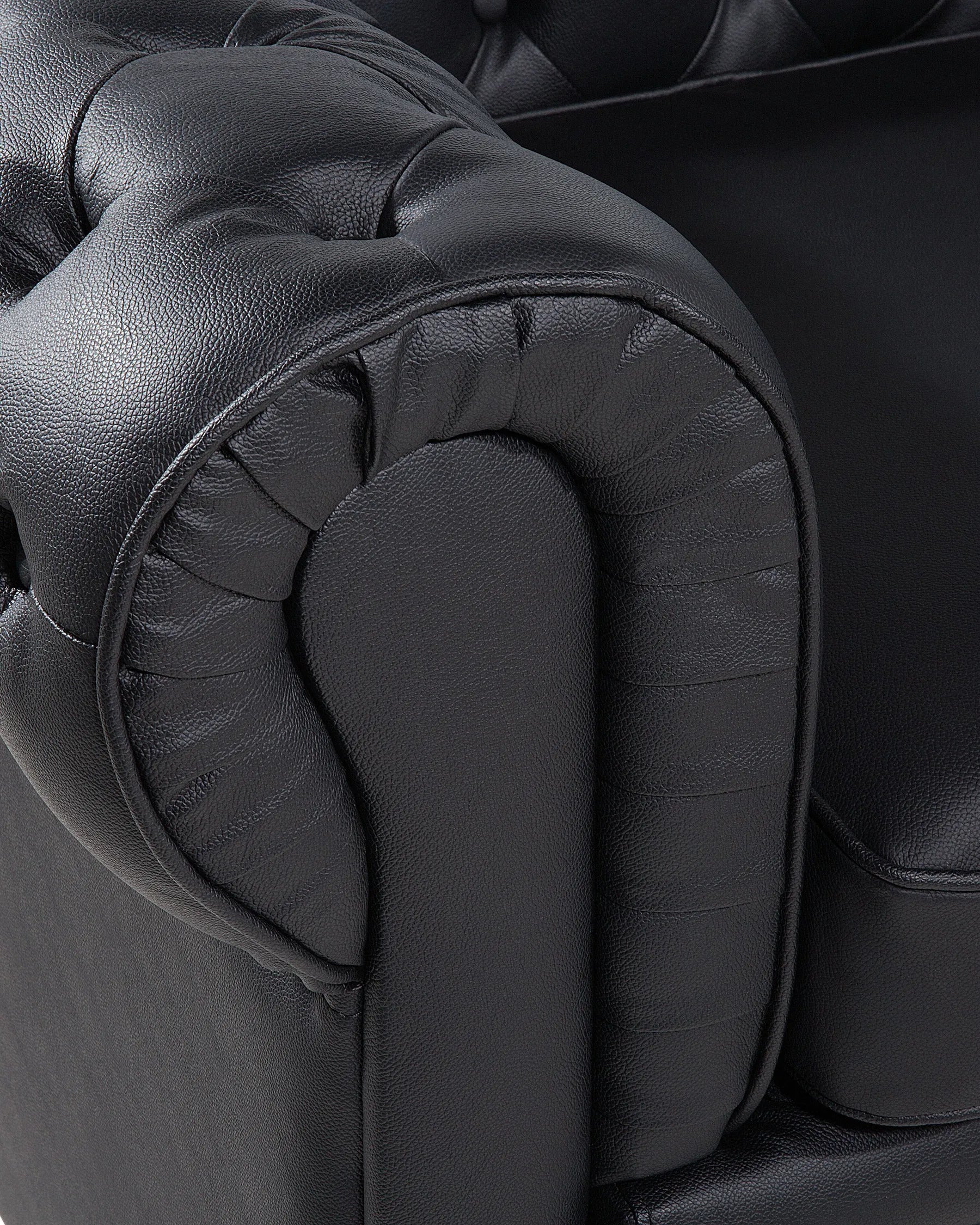 Armchair CHESTERFIELD Leather Black