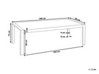 Dining Table ARCTIC Silver 180 cm 90 cm