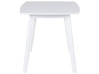 Extending Dining Table SANFORD White 120/160 cm 80 cm
