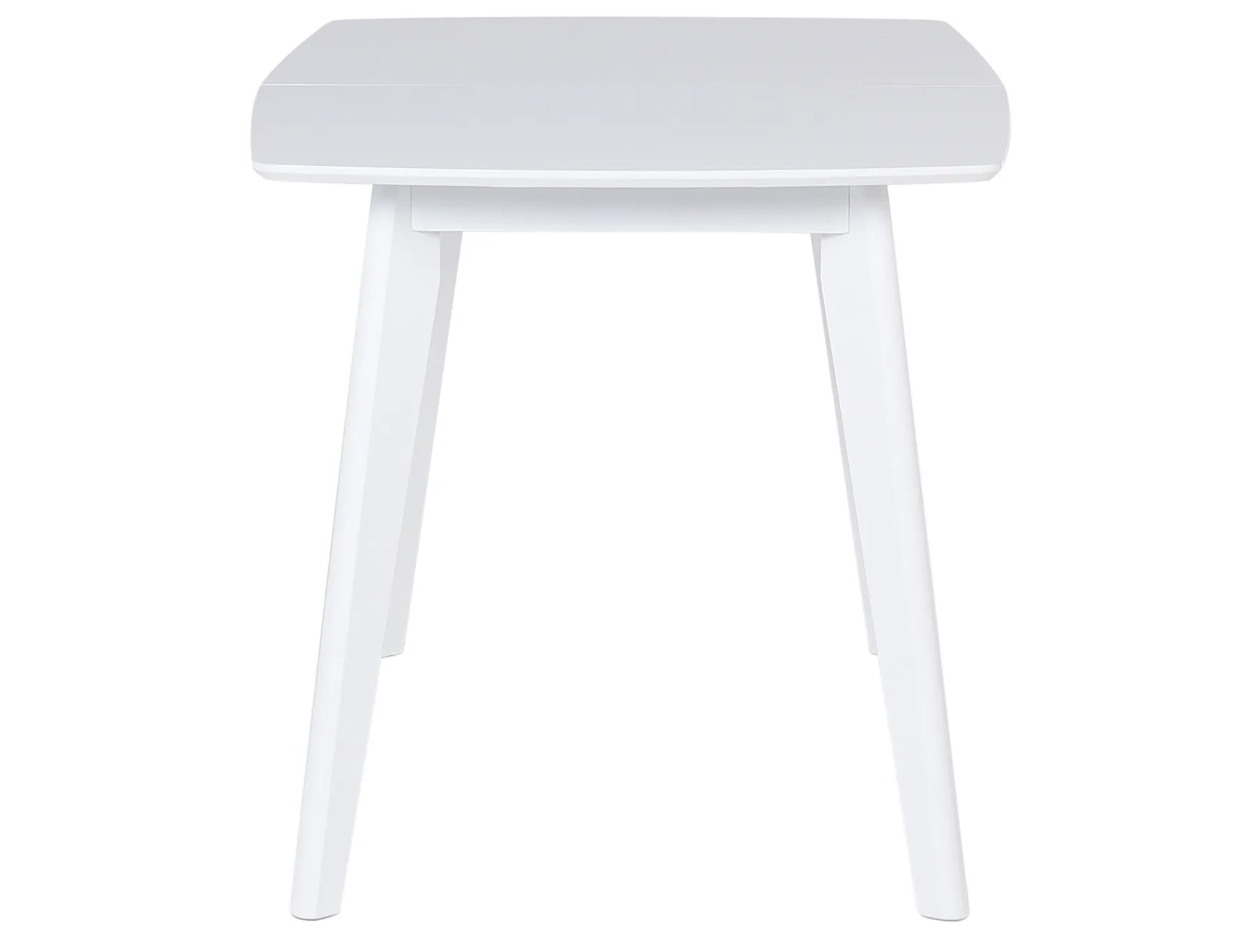 Extending Dining Table SANFORD White 120/160 cm 80 cm