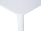 Extending Dining Table SANFORD White 120/160 cm 80 cm