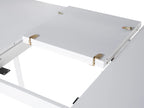 Extending Dining Table SANFORD White 120/160 cm 80 cm