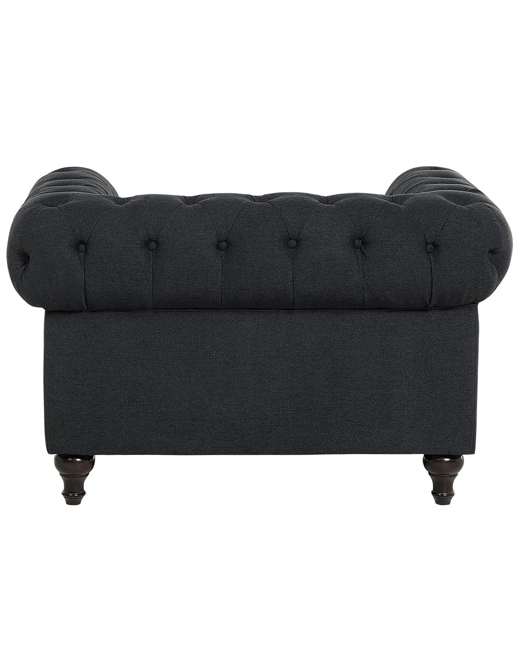 Armchair CHESTERFIELD Fabric Graphite Grey