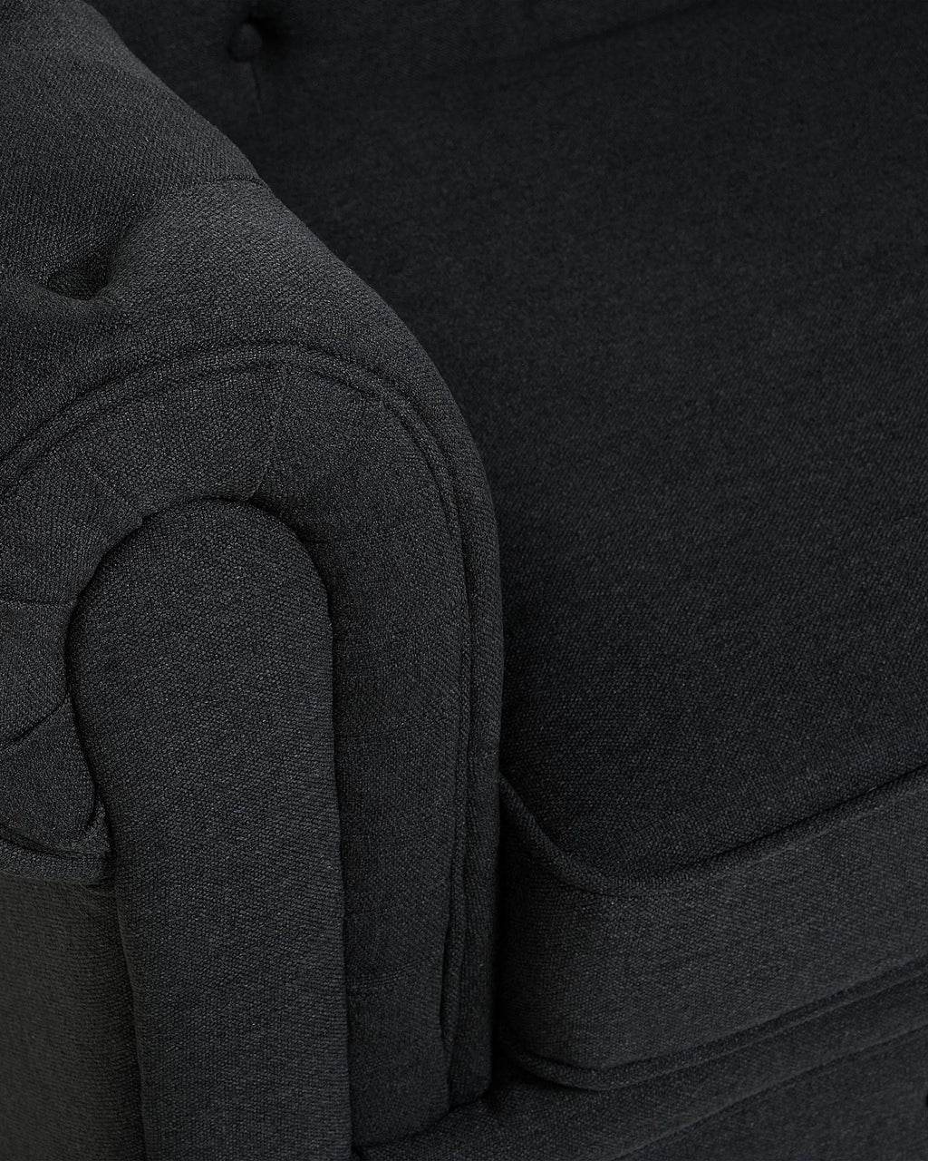 Armchair CHESTERFIELD Fabric Graphite Grey