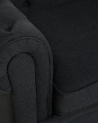Armchair CHESTERFIELD Fabric Graphite Grey
