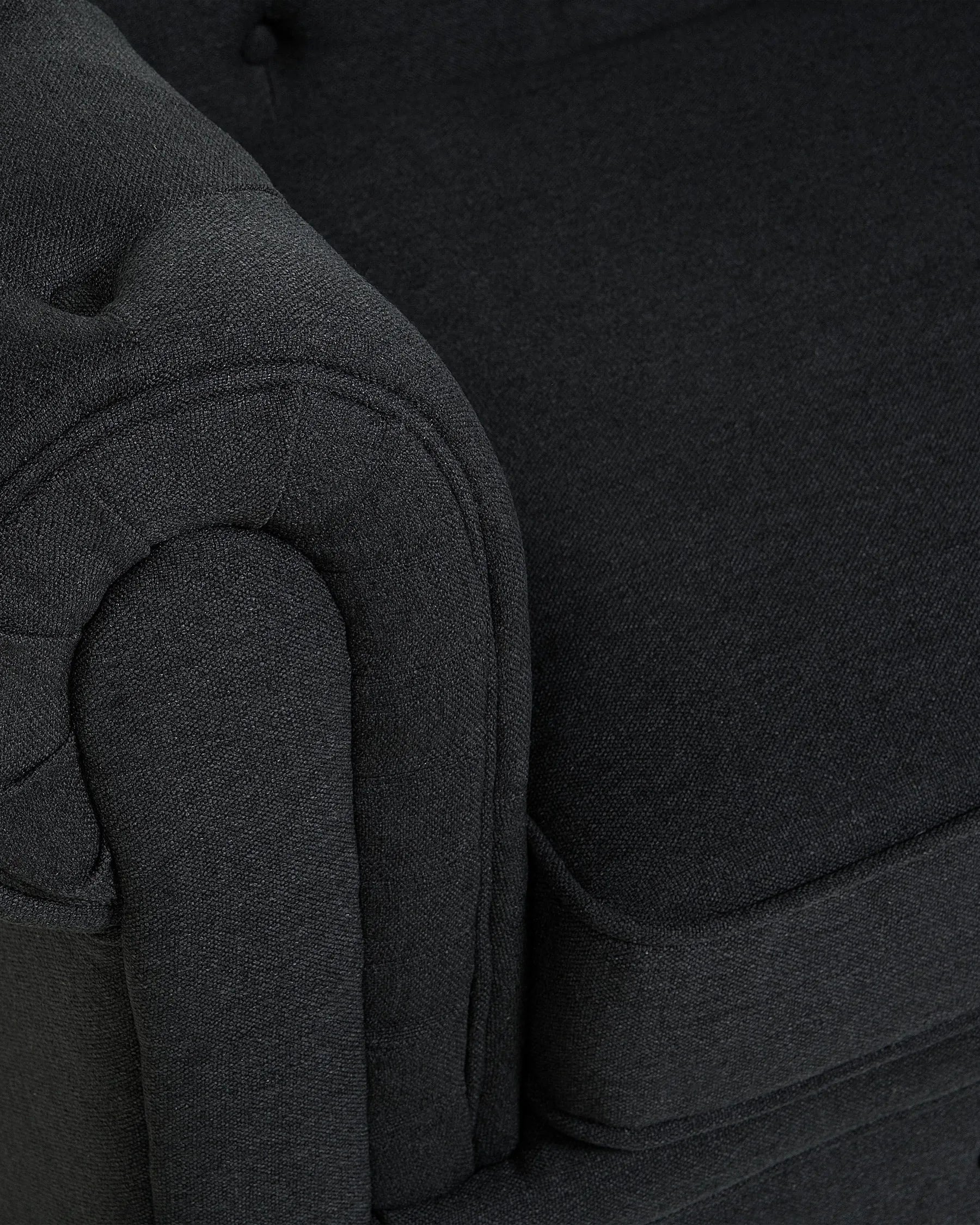 Armchair CHESTERFIELD Fabric Graphite Grey