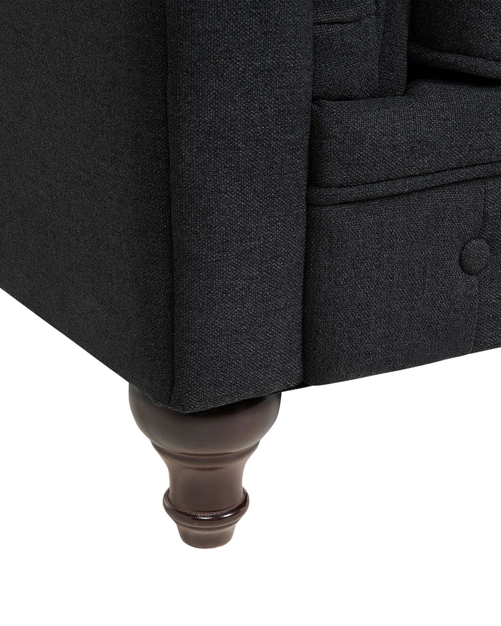 Armchair CHESTERFIELD Fabric Graphite Grey