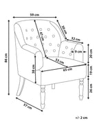 Armchair MANDAL Fabric Pink
