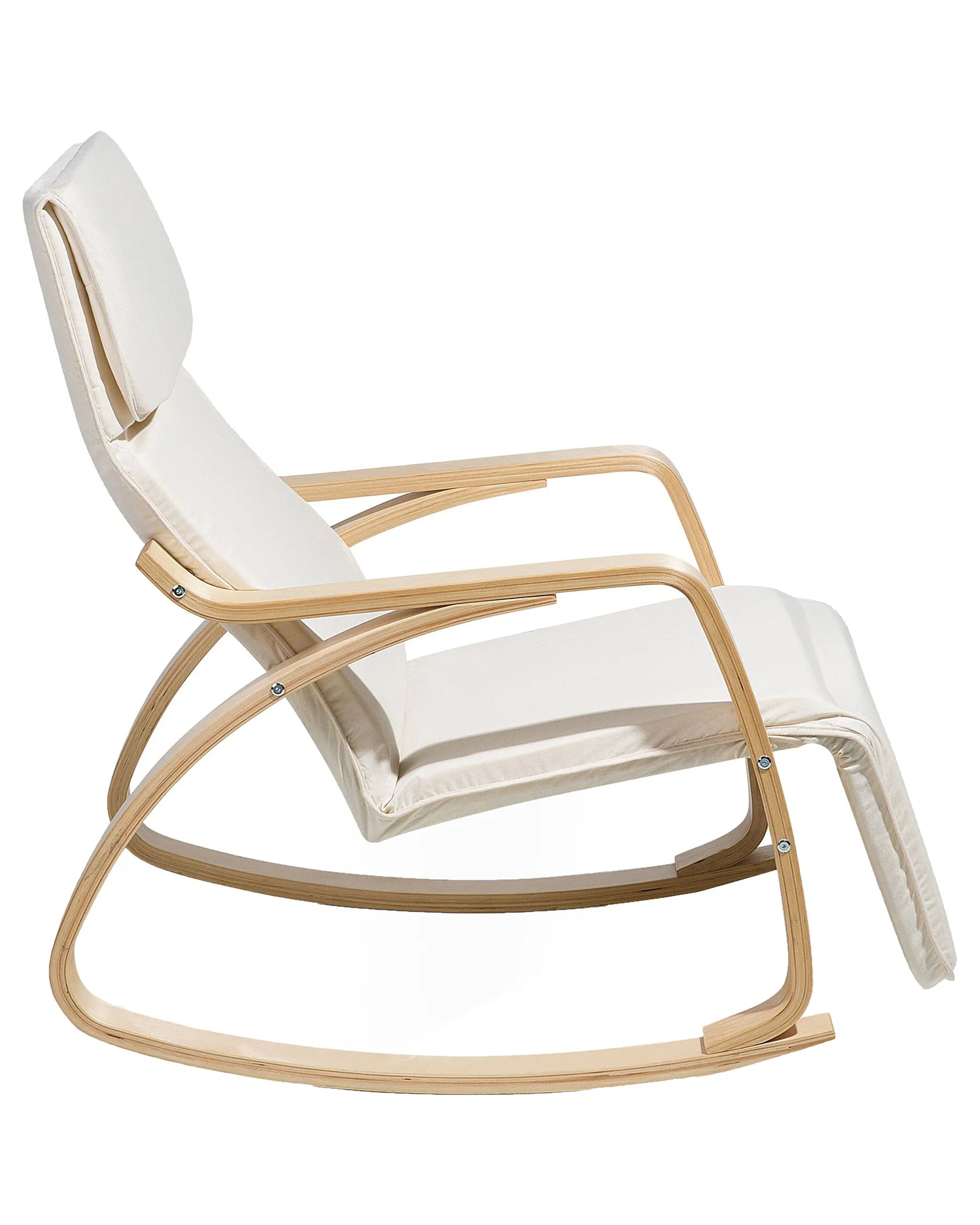 Rocking Chair WESTON Fabric Light Beige