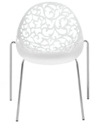 Set of 4 Dining Chairs MUMFORD White