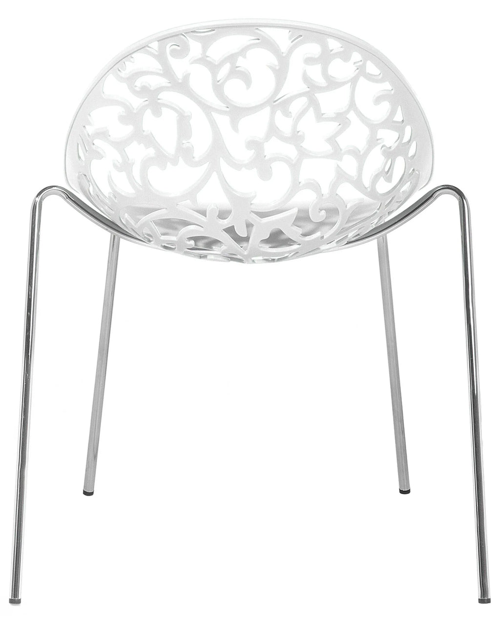 Set of 4 Dining Chairs MUMFORD White