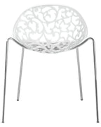 Set of 4 Dining Chairs MUMFORD White