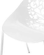 Set of 4 Dining Chairs MUMFORD White