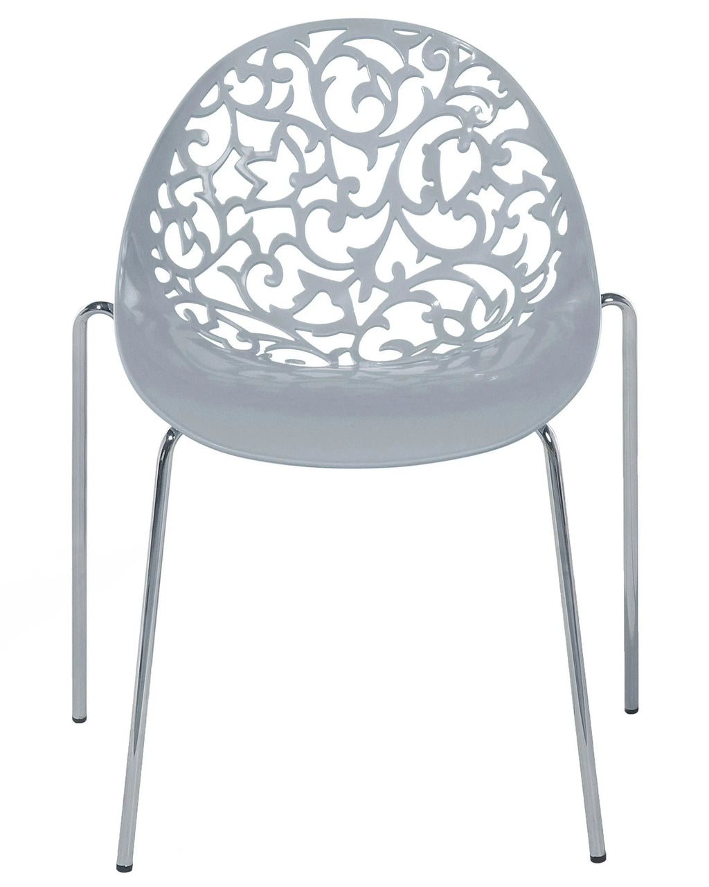 Set of 4 Dining Chairs MUMFORD Light Grey