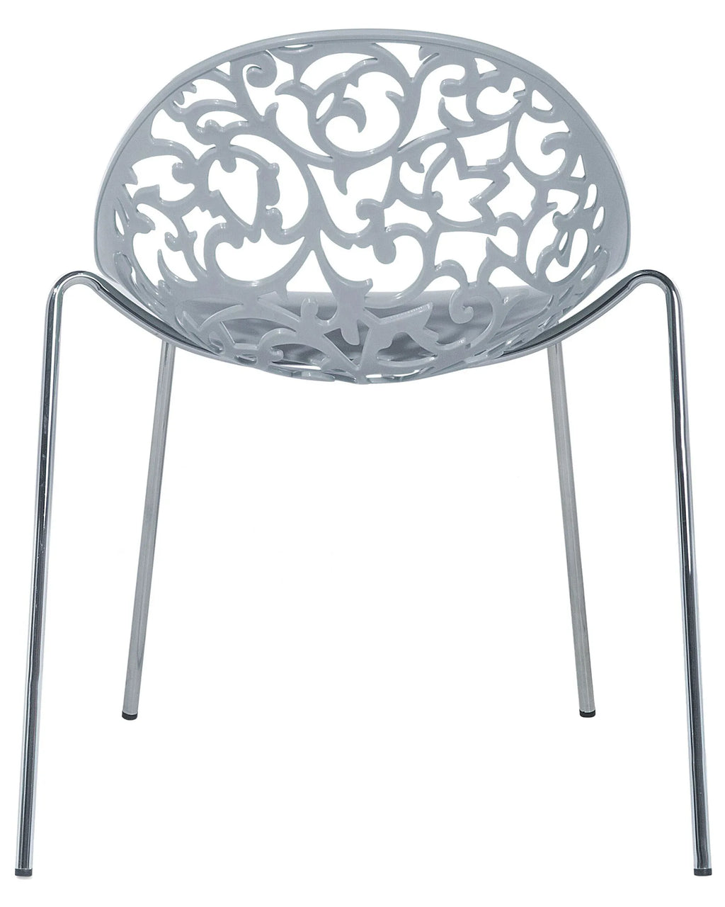 Set of 4 Dining Chairs MUMFORD Light Grey