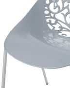 Set of 4 Dining Chairs MUMFORD Light Grey