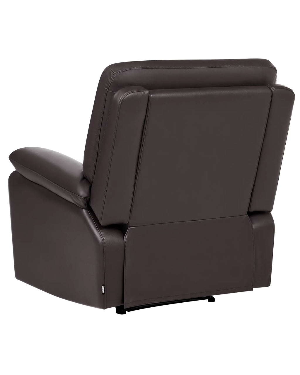 Recliner Chair BERGEN with Footrest Faux Leather Brown