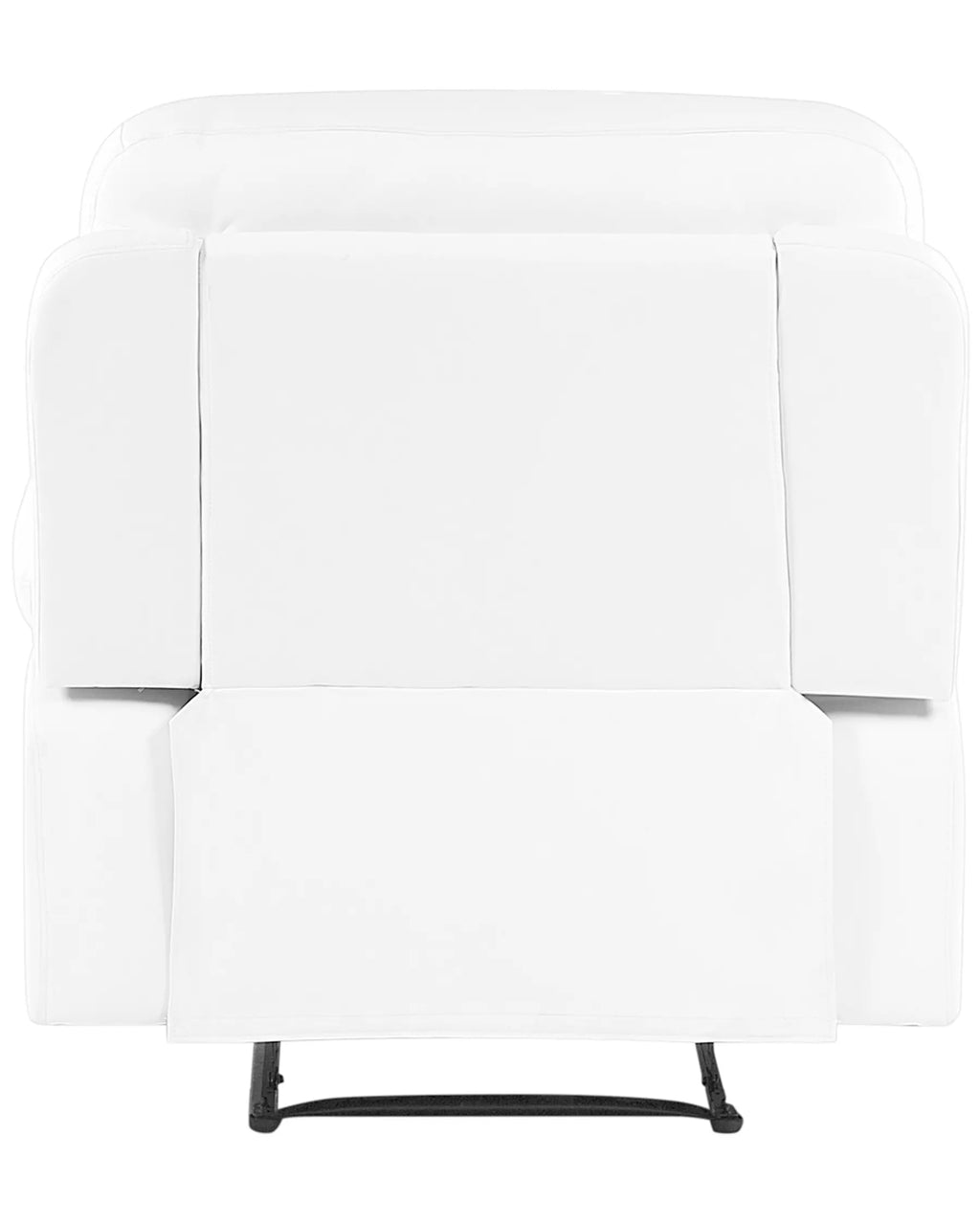 Recliner Chair BERGEN with Footrest Faux Leather White