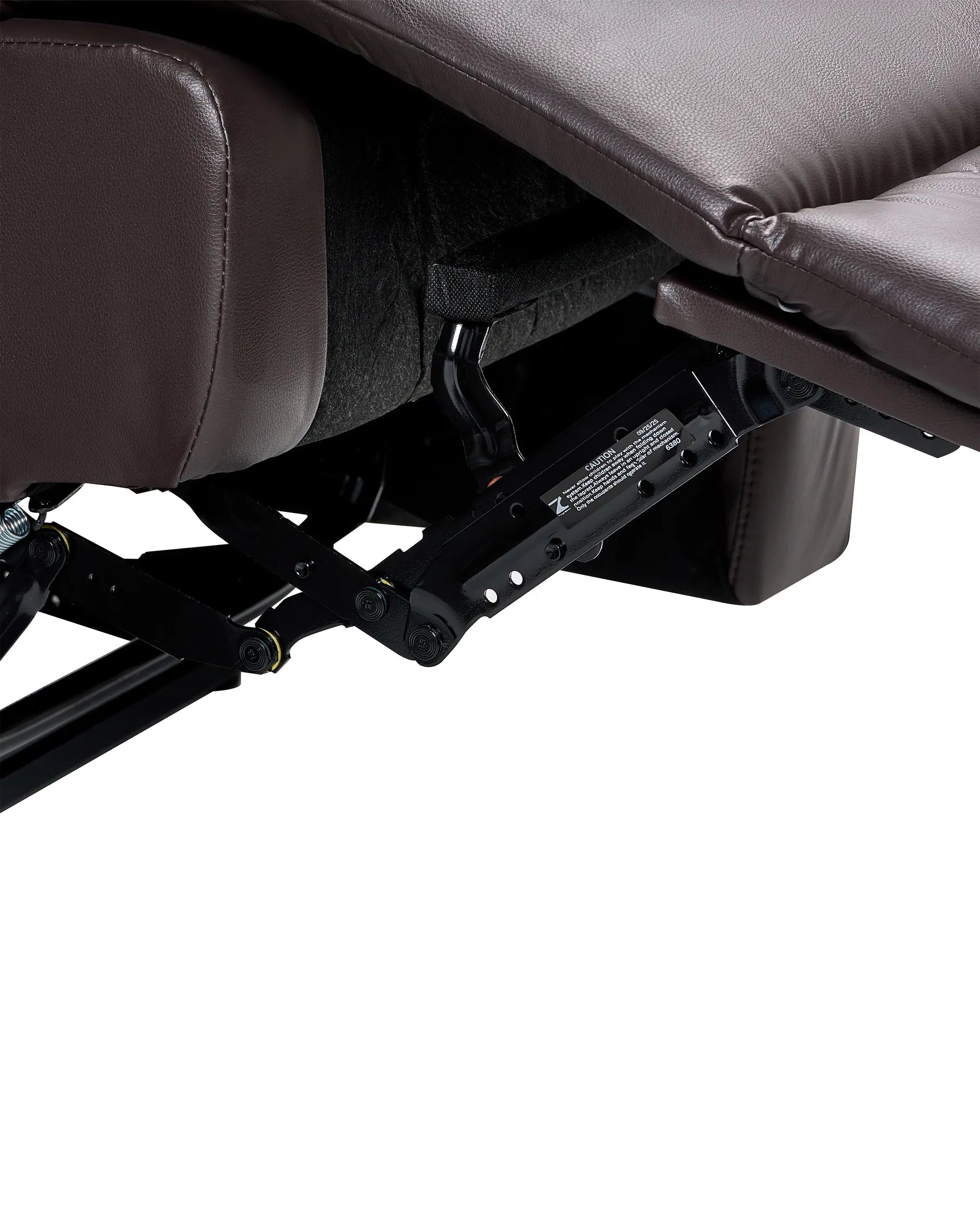 Recliner Chair BERGEN with Footrest Faux Leather Brown