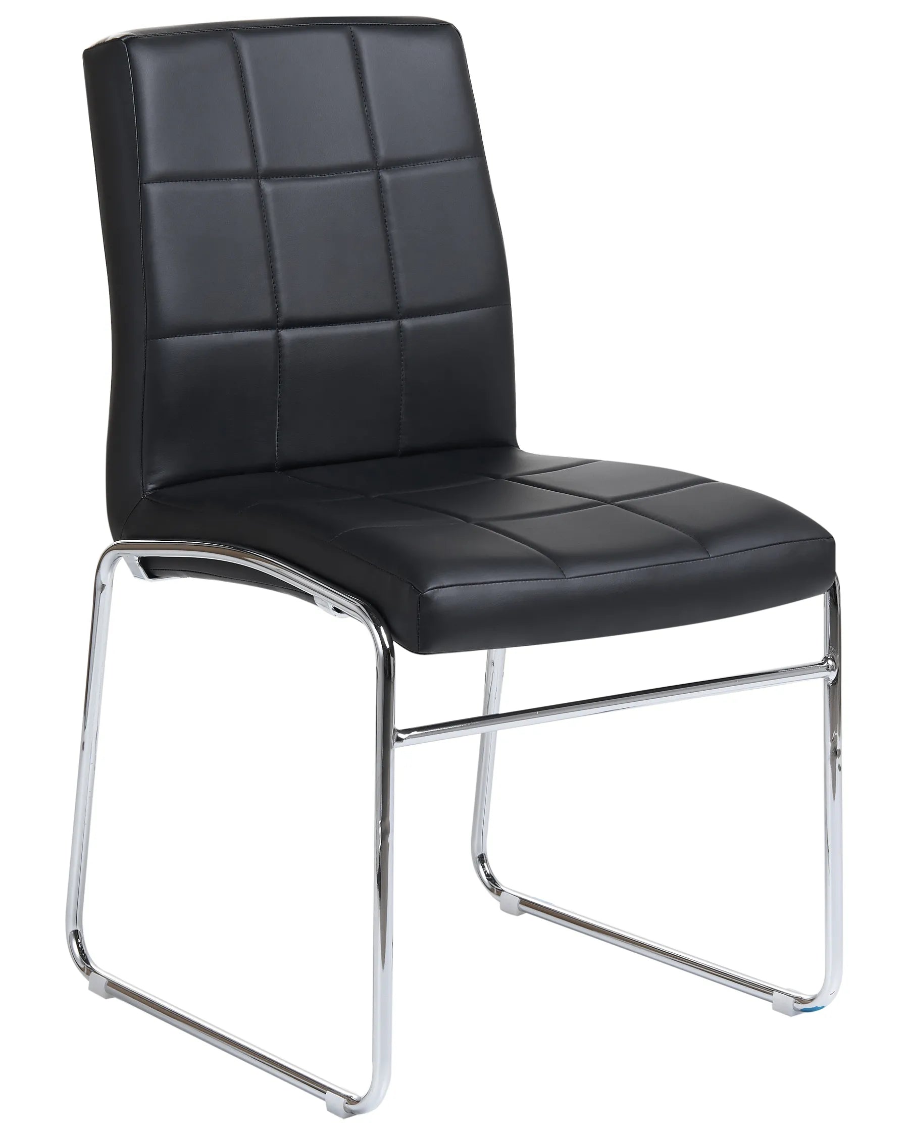 Set of 2 Dining Chairs KIRON Faux Leather Black
