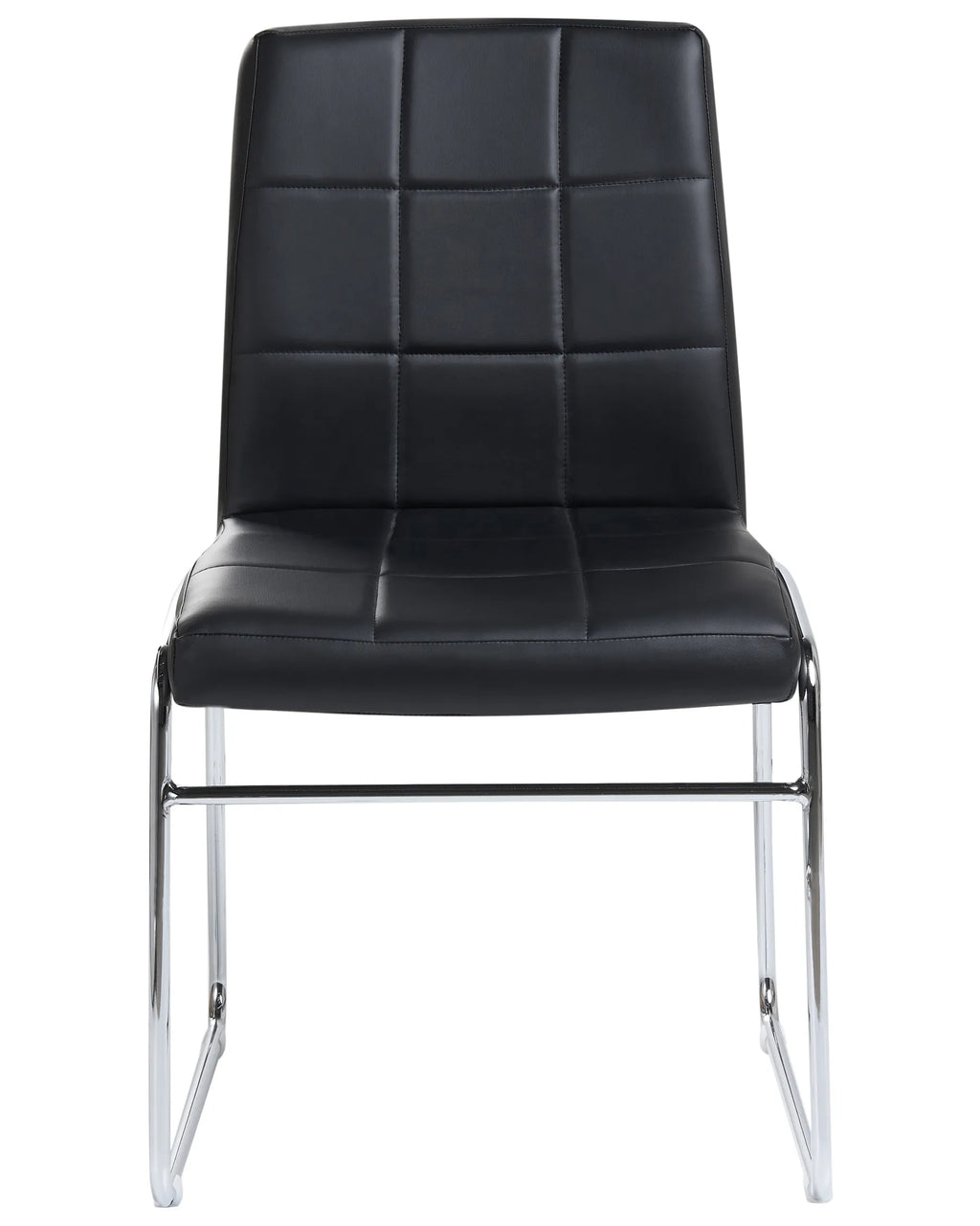 Set of 2 Dining Chairs KIRON Faux Leather Black
