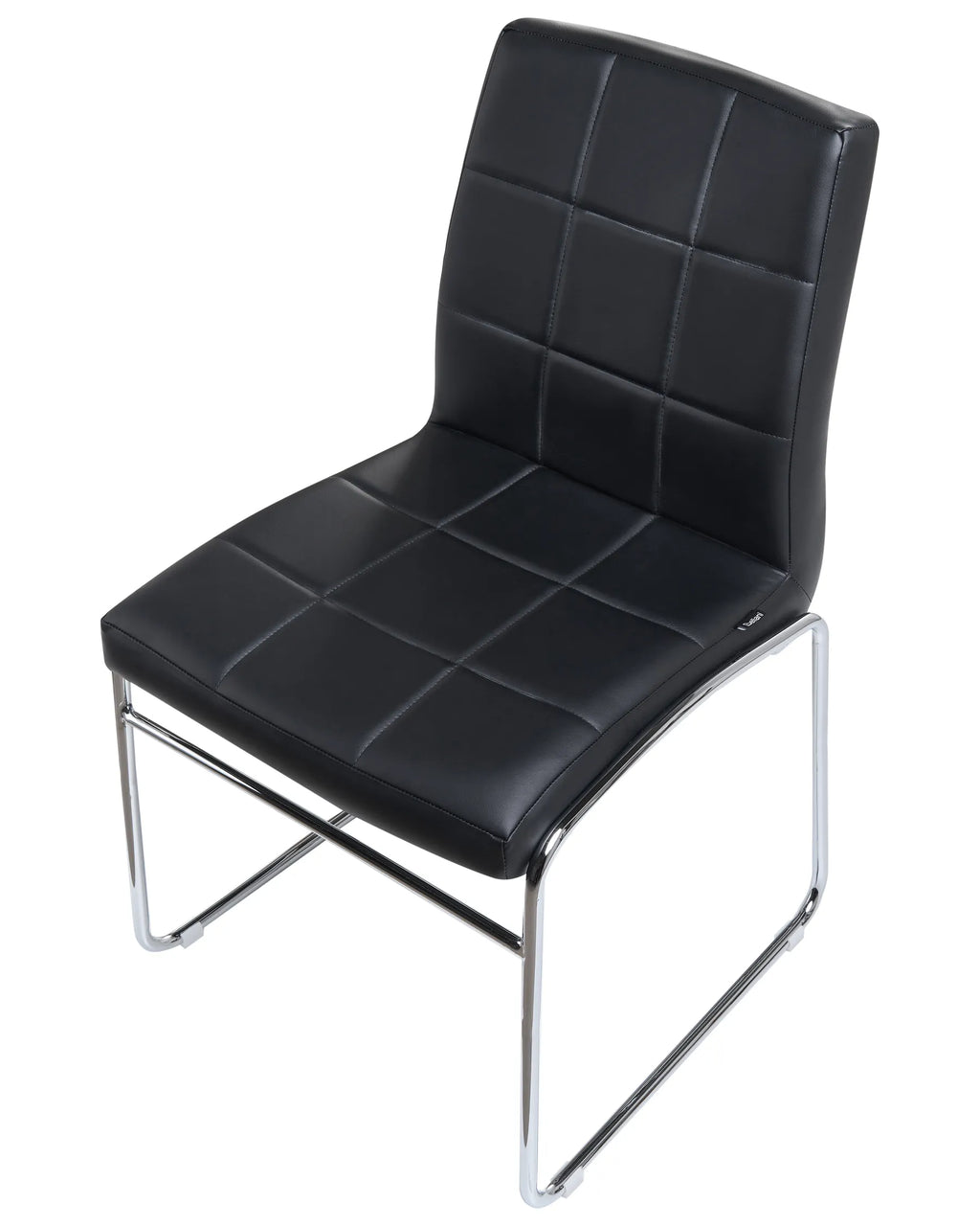 Set of 2 Dining Chairs KIRON Faux Leather Black
