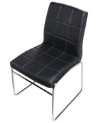 Set of 2 Dining Chairs KIRON Faux Leather Black