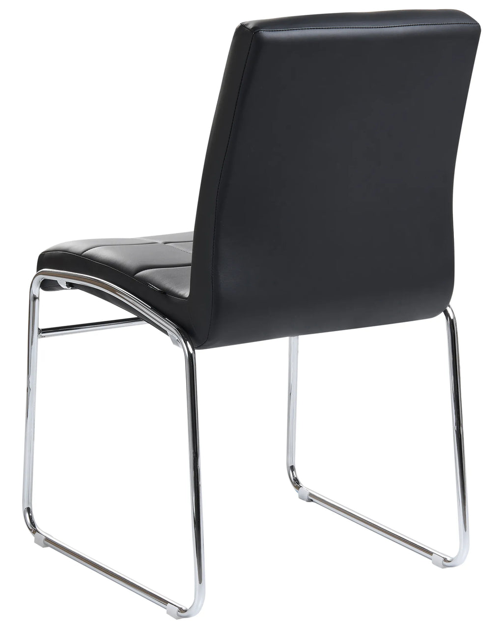 Set of 2 Dining Chairs KIRON Faux Leather Black