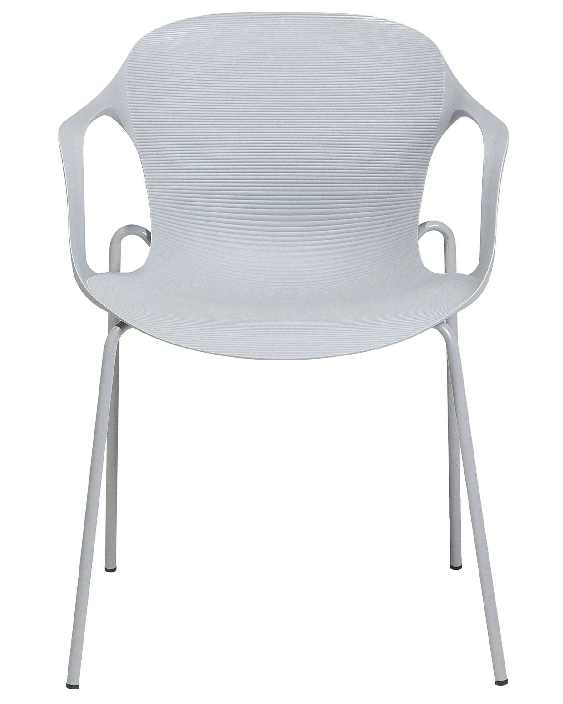 Set of 2 Dining Chairs ELBERT Light Grey