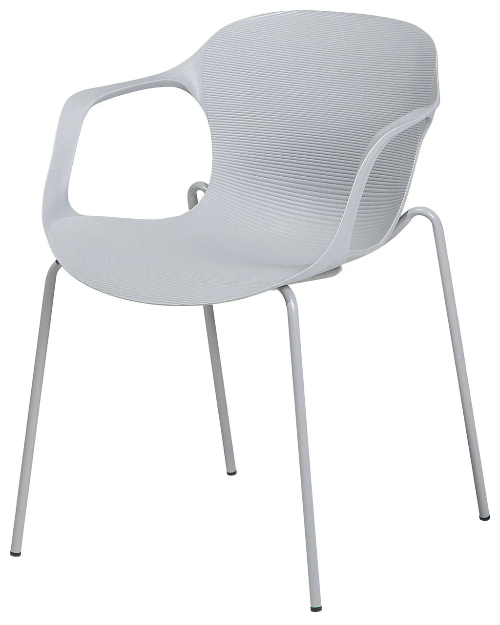 Set of 2 Dining Chairs ELBERT Light Grey