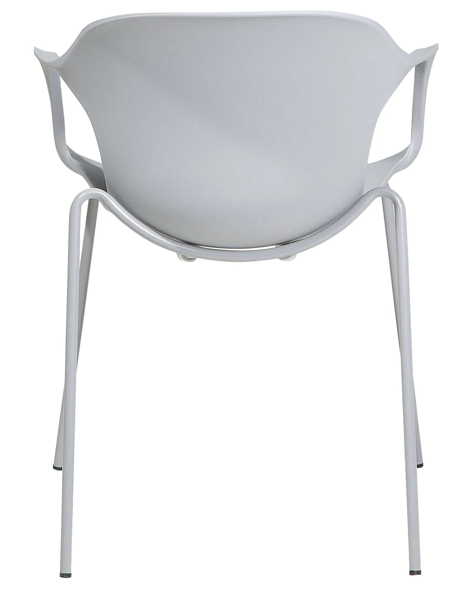Set of 2 Dining Chairs ELBERT Light Grey