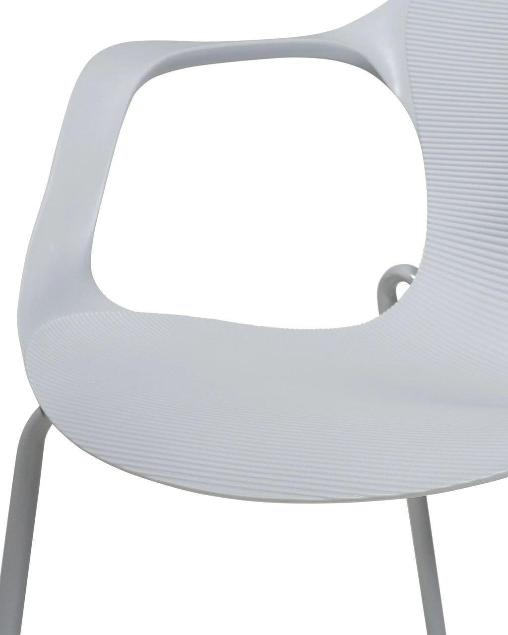 Set of 2 Dining Chairs ELBERT Light Grey