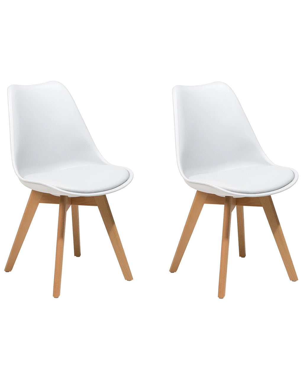 Set of 2 Dining Chairs DAKOTA II White