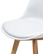 Set of 2 Dining Chairs DAKOTA II White