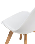 Set of 2 Dining Chairs DAKOTA II White