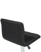 Set of 2 Bar Chairs ORLANDO Swivel Black