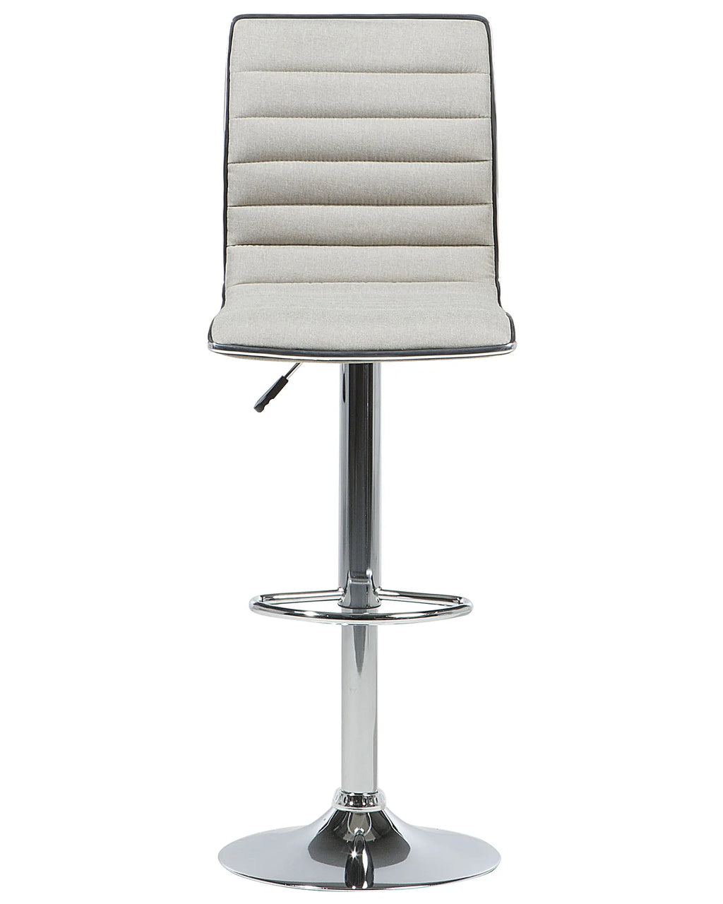 Set of 2 Bar Chairs LUCERNE Swivel Light Beige