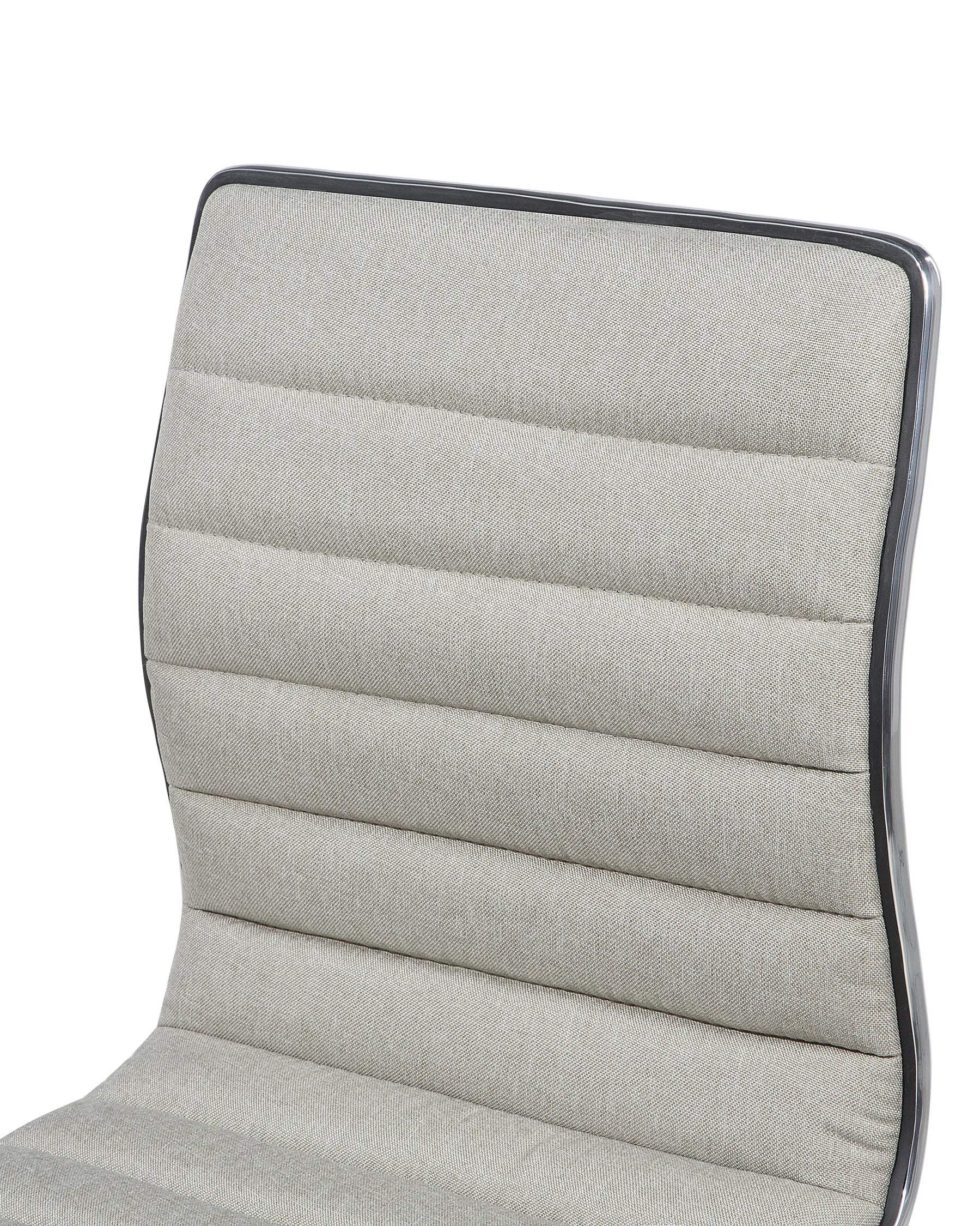 Set of 2 Bar Chairs LUCERNE Swivel Light Beige