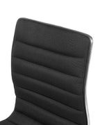 Set of 2 Bar Chairs LUCERNE Swivel Black